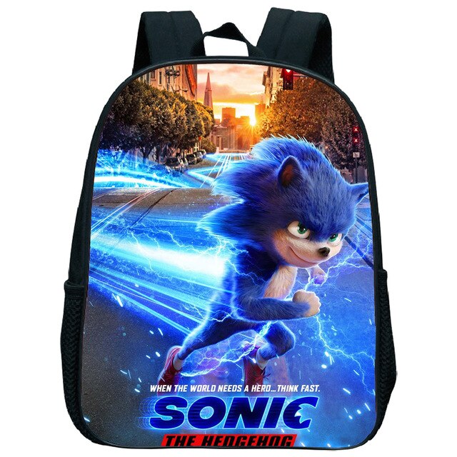 Cute Kids Sonic Kindergarten Backpack Printed Children School Bags Cool Pattern Child Bookbags Daily Rucksack Start School Gift