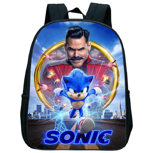 Cute Kids Sonic Kindergarten Backpack Printed Children School Bags Cool Pattern Child Bookbags Daily Rucksack Start School Gift