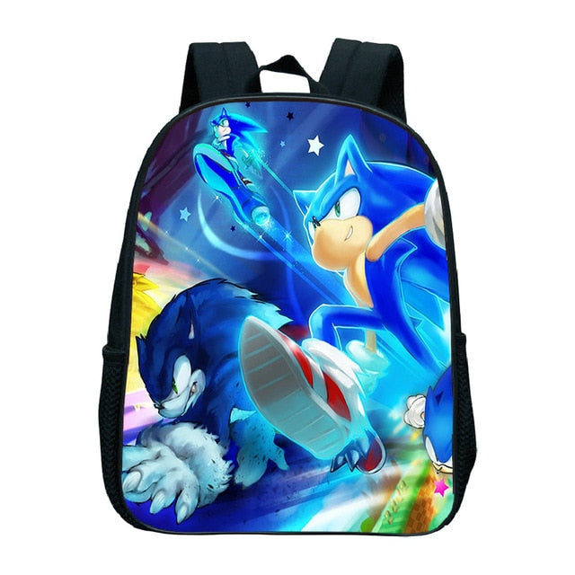 Cute Kids Sonic Kindergarten Backpack Printed Children School Bags Cool Pattern Child Bookbags Daily Rucksack Start School Gift