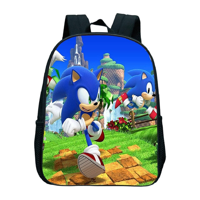 Cute Kids Sonic Kindergarten Backpack Printed Children School Bags Cool Pattern Child Bookbags Daily Rucksack Start School Gift