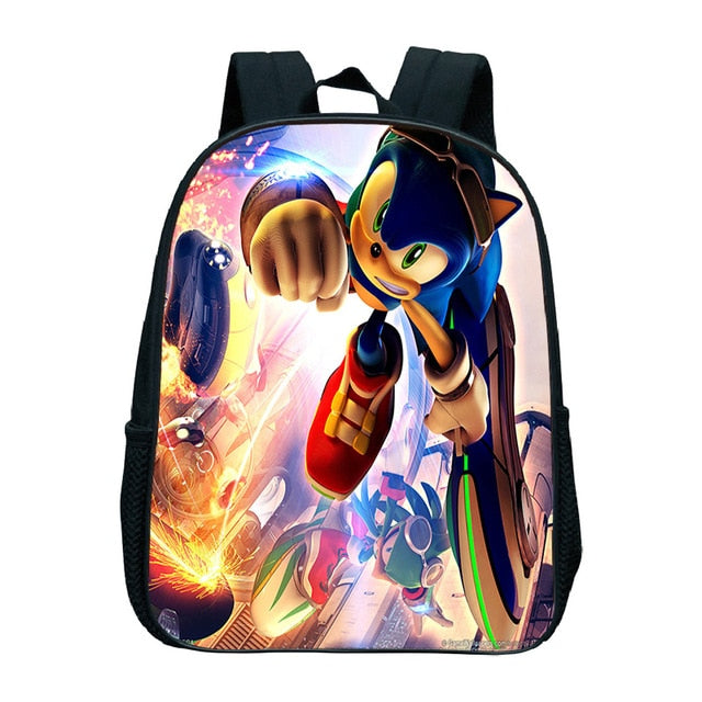 Cute Kids Sonic Kindergarten Backpack Printed Children School Bags Cool Pattern Child Bookbags Daily Rucksack Start School Gift