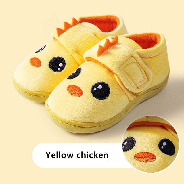 2020 New Winter Girls Unicorn Slipper Children Warm Shoes Boy Indoor Shoes Home Wear Kids Dinosaur Winter Slippers