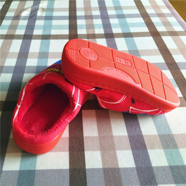 cotton warm children slippers for boy light anti-slip home shoes kids soft sole plush slippers winter
