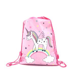 8/16/24/50PCS Unicorn Drawstring bag for Girls Travel Storage Package School Backpacks Children Birthday Party Favors skull bag