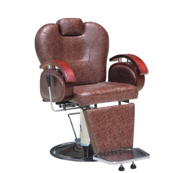 Old-fashioned solid wood men's lifting and lowering shaving chair hairdressing barber chair hot dyeing hair cutting chair