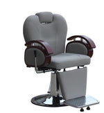 Old-fashioned solid wood men's lifting and lowering shaving chair hairdressing barber chair hot dyeing hair cutting chair