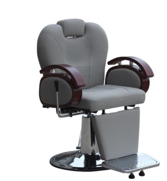 Old-fashioned solid wood men's lifting and lowering shaving chair hairdressing barber chair hot dyeing hair cutting chair