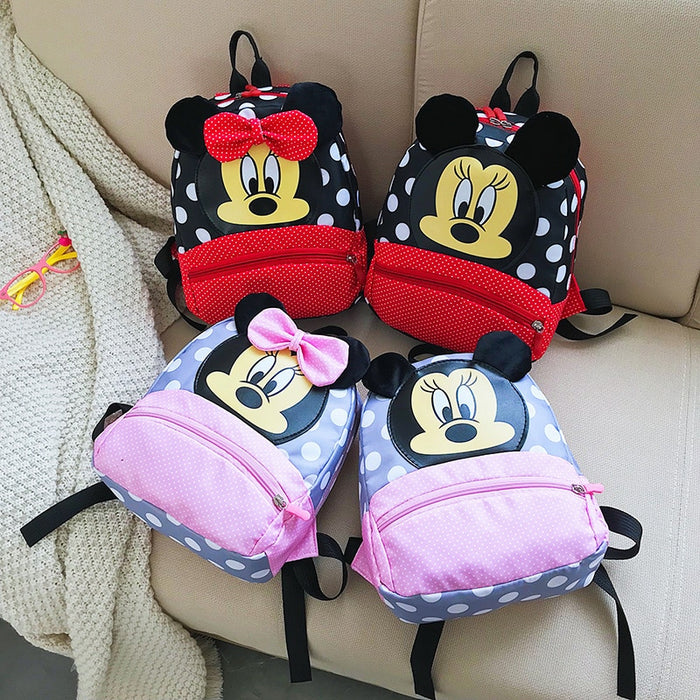 Disney Mickey&Minnie Children Backpacks kindergarten Schoolbag Kids Backpack Children School Bags Baby Girls Boys Backpacks