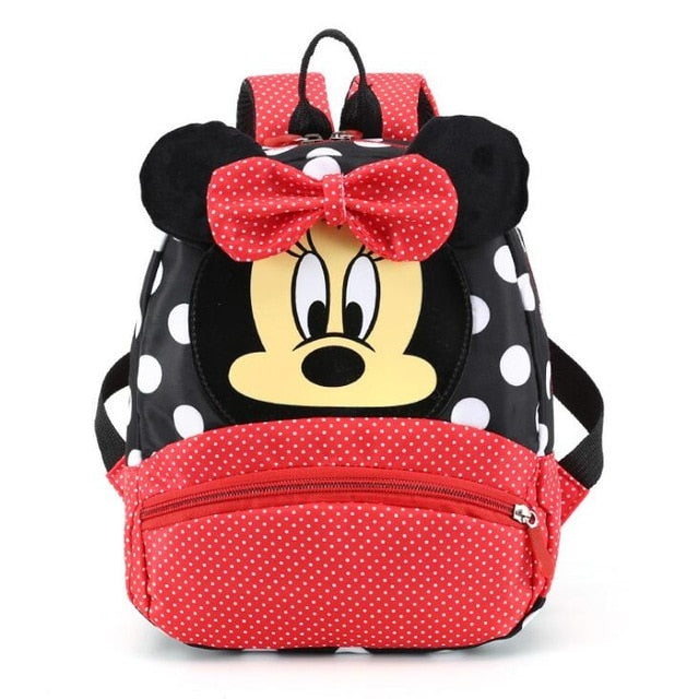 Disney Cartoon Backpack For Baby Boys Girls Minnie Mickey Mouse Children Lovely Schoolbag Kindergarten Schoolbag Kids Gift