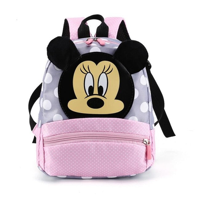 Disney Cartoon Backpack For Baby Boys Girls Minnie Mickey Mouse Children Lovely Schoolbag Kindergarten Schoolbag Kids Gift