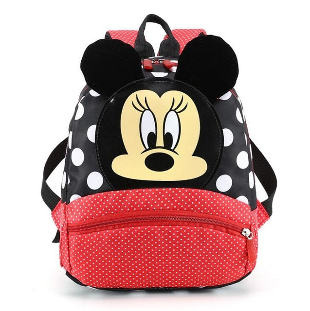 Disney Cartoon Backpack For Baby Boys Girls Minnie Mickey Mouse Children Lovely Schoolbag Kindergarten Schoolbag Kids Gift