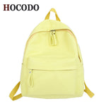 HOCODO 2020 Fashion Women Backpack High Quality Female Soft PU Leather School Bag For Teenager Girls Travel Shoulder Bags