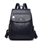 2020 Women Leather Backpacks High Quality Female Vintage Backpack For Girls School Bag Travel Bagpack Ladies Sac A Dos Back Pack