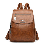 2020 Women Leather Backpacks High Quality Female Vintage Backpack For Girls School Bag Travel Bagpack Ladies Sac A Dos Back Pack