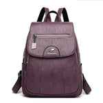 2020 Women Leather Backpacks High Quality Female Vintage Backpack For Girls School Bag Travel Bagpack Ladies Sac A Dos Back Pack