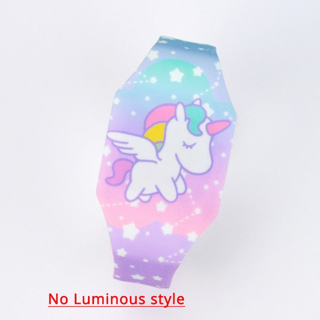 New Luminous Unicorn Child Watches For Girl Ocean World LED Watch Kids Student Electronic Watch Clock Reloj Infantil