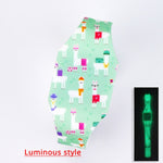 New Luminous Unicorn Child Watches For Girl Ocean World LED Watch Kids Student Electronic Watch Clock Reloj Infantil