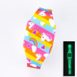 New Luminous Unicorn Child Watches For Girl Ocean World LED Watch Kids Student Electronic Watch Clock Reloj Infantil
