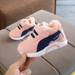 2020 Winter Kids Sports Shoes Children Casual Boys Plush Sneaker Fashion Autumn Girls Boots 1 2 3 4 5 6 Year Old Anti-Slippery