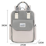 TINYAT Candy women canvas backpack waterproof feminina laptop backpack 15 Pink Patchwork school backpacks bags for teenage girls