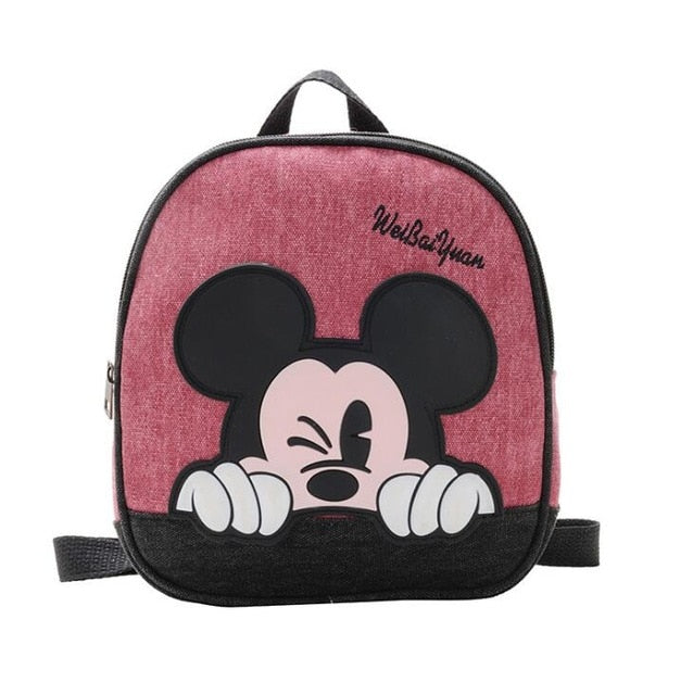 Disney Cartoon Backpack For Baby Boys Girls Minnie Mickey Mouse Children Lovely Schoolbag Kindergarten Schoolbag Kids Gift