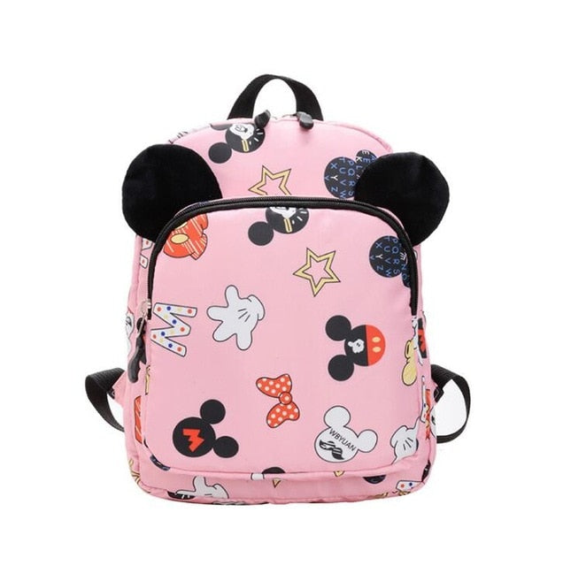 Disney Cartoon Backpack For Baby Boys Girls Minnie Mickey Mouse Children Lovely Schoolbag Kindergarten Schoolbag Kids Gift