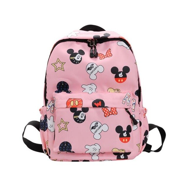 Disney Cartoon Backpack For Baby Boys Girls Minnie Mickey Mouse Children Lovely Schoolbag Kindergarten Schoolbag Kids Gift