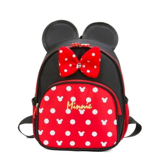 Disney Cartoon Backpack For Baby Boys Girls Minnie Mickey Mouse Children Lovely Schoolbag Kindergarten Schoolbag Kids Gift