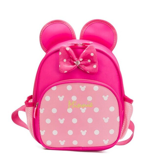 Disney Cartoon Backpack For Baby Boys Girls Minnie Mickey Mouse Children Lovely Schoolbag Kindergarten Schoolbag Kids Gift