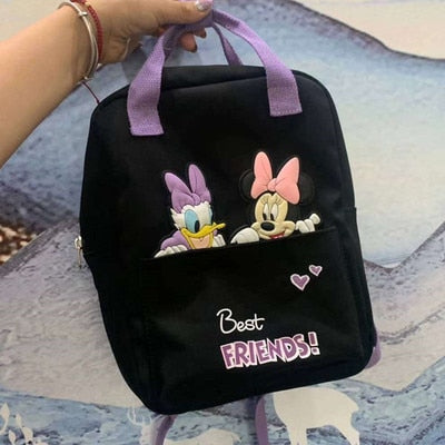 New Disney Minnie Mouse Children's bag Cartoons Children's backpack Mickey Mouse Pattern Backpack School Bag for Boys Girl