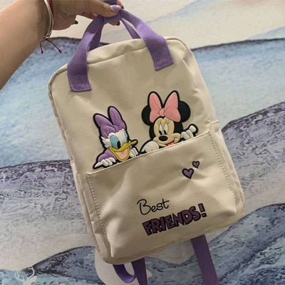 New Disney Minnie Mouse Children's bag Cartoons Children's backpack Mickey Mouse Pattern Backpack School Bag for Boys Girl