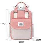 TINYAT Candy women canvas backpack waterproof feminina laptop backpack 15 Pink Patchwork school backpacks bags for teenage girls