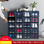 1Pcs Basketball Drawer Shoe Box Shoe Organizer Shoes Box  Transparent Plastic Thickened Dustproof  Shoes Display Wall