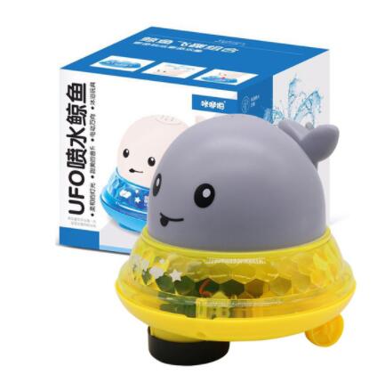 Baby Bath Toys Spray Water Shower Swim Pool Bathing Toys for Kids Electric Whale Bath Ball with Light Music LED Light Toys Gift