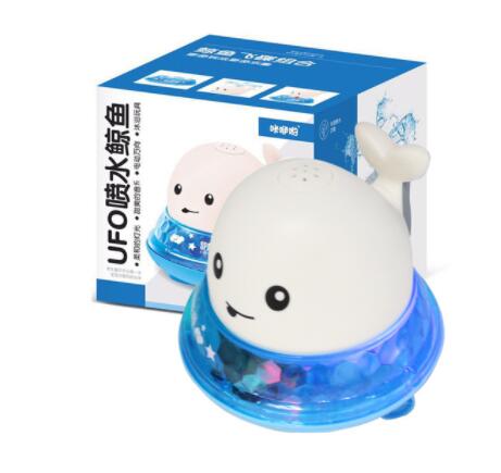 Baby Bath Toys Spray Water Shower Swim Pool Bathing Toys for Kids Electric Whale Bath Ball with Light Music LED Light Toys Gift