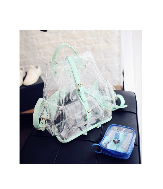 2020 Hot Sale New Jelly Shoulder Bag Transparent Bags Korean Version Casual Female Bag Clear Personalized Backpacks BAGM6163