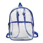 Unisex Waterproof Clear Transparent PVC Backpack for Adults and Students Women School Bags Knapsacks Shoulder Bags