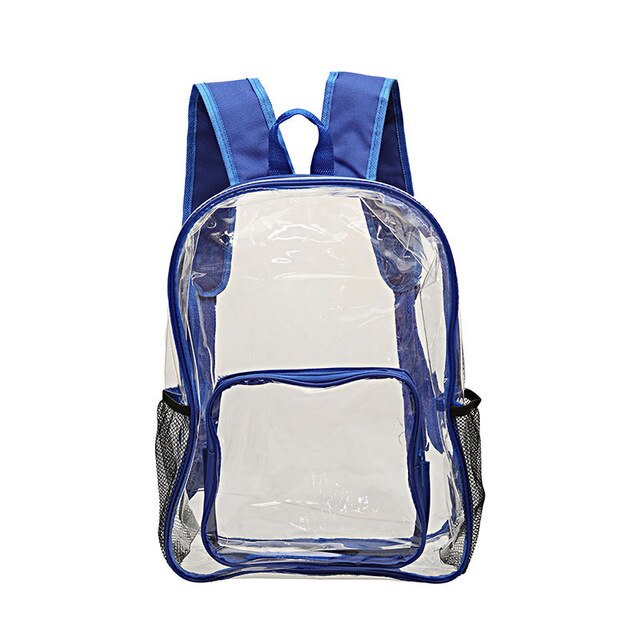 Aosbos PVC Waterproof Transparent School Bag See Through Backpacks High Quality Large Capacity Backpack Clear Travel Bag Pack