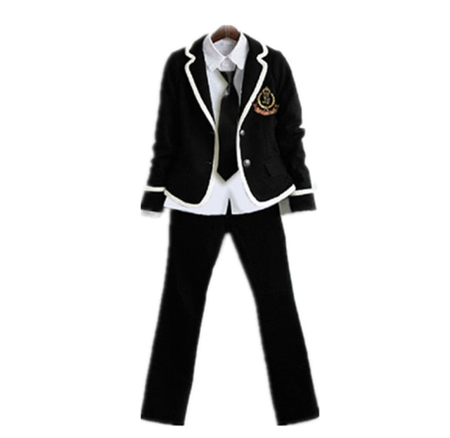 Student Long Sleeve Chorus School Uniform Junior High School Boys and Students Students Japan and South Korea JK Uniform Set