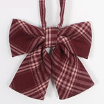 Hot Jk Uniform Japanese High School Orthodox Lattice Uniform Bow Tie Fashion School Uniform Girls/boys Bowtie Shirt Accessories