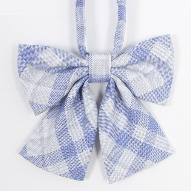 Hot Jk Uniform Japanese High School Orthodox Lattice Uniform Bow Tie Fashion School Uniform Girls/boys Bowtie Shirt Accessories