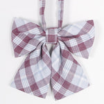 Hot Jk Uniform Japanese High School Orthodox Lattice Uniform Bow Tie Fashion School Uniform Girls/boys Bowtie Shirt Accessories