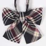 Hot Jk Uniform Japanese High School Orthodox Lattice Uniform Bow Tie Fashion School Uniform Girls/boys Bowtie Shirt Accessories