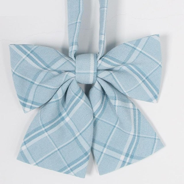 Hot Jk Uniform Japanese High School Orthodox Lattice Uniform Bow Tie Fashion School Uniform Girls/boys Bowtie Shirt Accessories