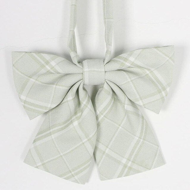 Hot Jk Uniform Japanese High School Orthodox Lattice Uniform Bow Tie Fashion School Uniform Girls/boys Bowtie Shirt Accessories