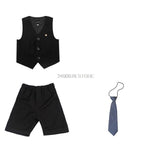 Boys Girls School Uniforms British Style Suit Students Kindergarten Suit Girls Party Skirt Dress Performance Sport Clothing Set