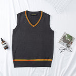 School Uniform Sweater Coat For Boys Anime Cosplay Costumes Men And Women Gray V-neck Cardigan Outerwear Sweater Sleeveless vest