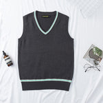 School Uniform Sweater Coat For Boys Anime Cosplay Costumes Men And Women Gray V-neck Cardigan Outerwear Sweater Sleeveless vest