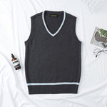 School Uniform Sweater Coat For Boys Anime Cosplay Costumes Men And Women Gray V-neck Cardigan Outerwear Sweater Sleeveless vest