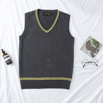 School Uniform Sweater Coat For Boys Anime Cosplay Costumes Men And Women Gray V-neck Cardigan Outerwear Sweater Sleeveless vest